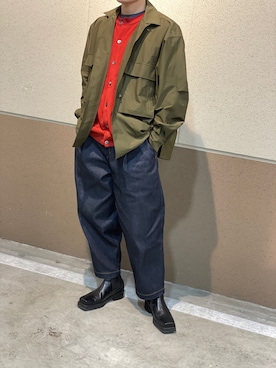 「沖縄」｜「アイテム（ブーツ）」を使った、こーじよんさん（メンズ・175cm）の春コーディネート