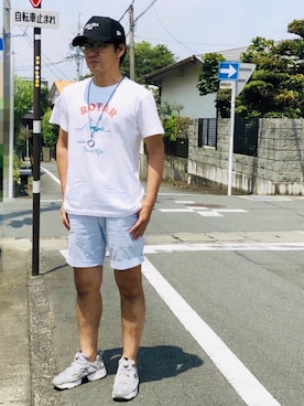 モコウノワさん（メンズ・171cm）の夏コーディネート