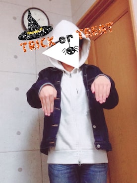 「wearhalloween2017」｜「アイテム（デニムジャケット）」を使った、優さん（メンズ・168cm）の秋コーディネート