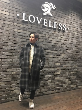 「Alexander McQueen（アレキサンダーマックイーン）のアイテム（トップス）」を使った、atsuoさん（メンズ・166cm）の冬コーディネート