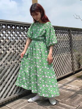 ワンピースを使った レトロガール のレディース人気ファッションコーディネート Wear