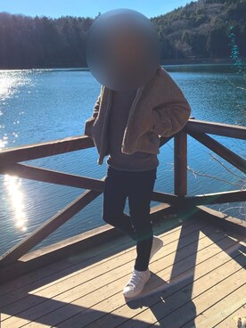 「GU（ジーユー）の（GU）スキニーフィットジーンズ（MEN ⁄ ジーンズ）」を使った、M.Kさん（メンズ・170cm）の冬コーディネート