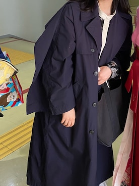 「CLANE（クラネ）のアイテム（トレンチコート）」を使った、munkmrさん（レディース・159cm）の春コーディネート