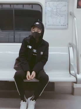 「WTAPS（ダブルタップス）のアイテム（ブルゾン）」を使った、千さん（レディース・170cm）の春コーディネート