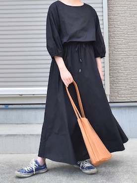 「アイテム（ショルダーバッグ）」を使った、シュウイさん（レディース・155cm）の秋コーディネート