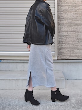 「アイテム（ブルゾン）」を使った、シュウイさん（レディース・155cm）の冬コーディネート