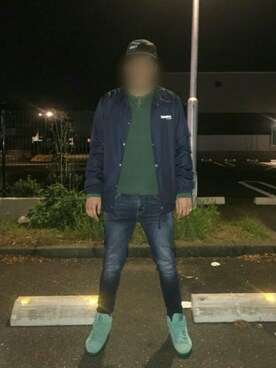 「Reebok（リーボック）のアイテム（その他アウター）」を使った、じょんさん（メンズ・178cm）の秋コーディネート