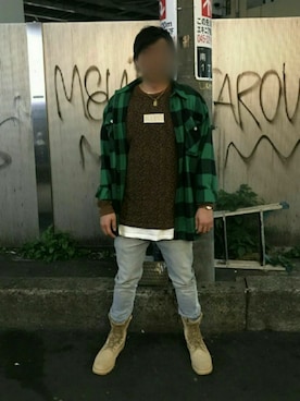 「ROTHCO（ロスコ）のアイテム（ブーツ）」を使った、じょんさん（メンズ・178cm）の冬コーディネート