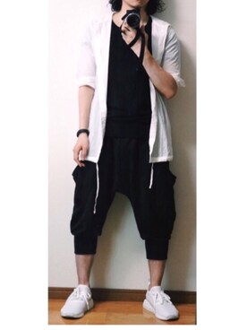 「AZIONE（アジオネ）のアイテム」を使った、alexさん（メンズ・165cm）の夏コーディネート