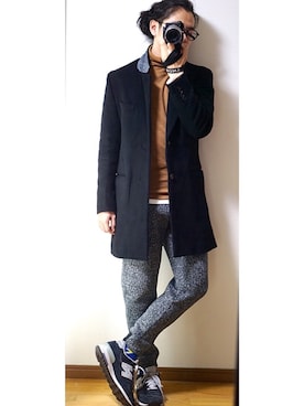 「417 by EDIFICE」｜「アイテム（その他）」を使った、alexさん（メンズ・165cm）の冬コーディネート