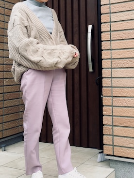 「PLAIN CLOTHING（プレーンクロージング）のアイテム（スニーカー）」を使った、melhalさん（レディース・154cm）の春コーディネート