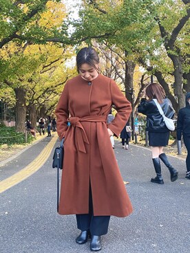 「Steven Alan（スティーブンアラン）のアイテム（その他アウター）」を使った、ナオさん（レディース・152cm）の冬コーディネート