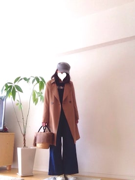 「DRESKIP（ドレスキップ）のアイテム（トレンチコート）」を使った、kozumiさん（レディース・161cm）の冬コーディネート