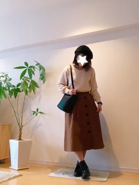 「アイテム（ピアス（両耳用））」を使った、kozumiさん（レディース・162cm・40代）の秋コーディネート