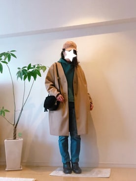 「アイテム（ピアス（両耳用））」を使った、kozumiさん（レディース・162cm・40代）の冬コーディネート