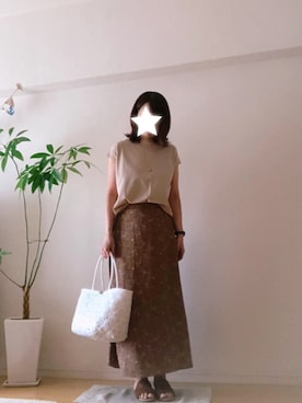 「DRESKIP（ドレスキップ）のアイテム（アクセサリー）」を使った、kozumiさん（レディース・162cm）の夏コーディネート