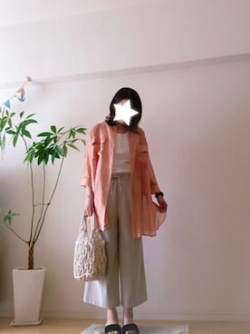 「アイテム（ピアス（両耳用））」を使った、kozumiさん（レディース・162cm・40代）の夏コーディネート