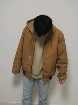 「ワイドシルエット」｜「アイテム（その他アウター）」を使った、noutarinさん（メンズ・180cm）の春コーディネート