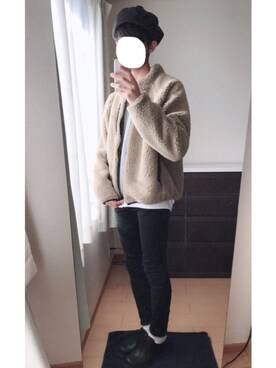 「アイテム（ブルゾン）」を使った、きぬさん（メンズ・178cm・10代）の冬コーディネート