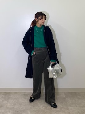 「green label relaxing（グリーンレーベルリラクシング）のアイテム（その他アウター）」を使った、ｶﾝさん（レディース・153cm）の冬コーディネート