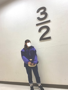 「アプレジュール」｜「アイテム（ブルゾン）」を使った、ayaさん（レディース・156cm）の冬コーディネート