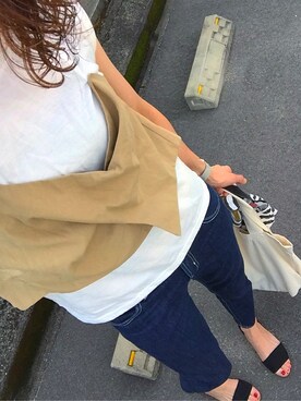 chan'makiさんの「TODAYFUL(トゥディフル) ロゴトートバッグ」を使ったコーディネート
