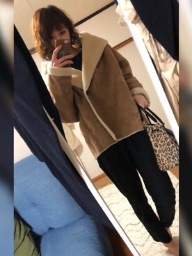 「Adam et Rope A・E・R（アダムエロペ）のアイテム（ジャケット/アウター）」を使った、chan'makiさん（レディース・164cm）の冬コーディネート
