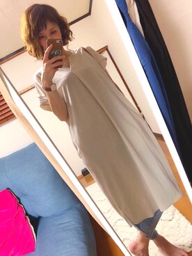 「TODAYFUL（トゥデイフル）のTODAYFUL(トゥディフル)  "ROY's Denim"カットオフデニム（デニムパンツ）」を使った、chan'makiさん（レディース・164cm）の夏コーディネート