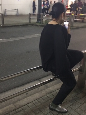 「アイテム（ピアス（両耳用））」を使った、劣等感さん（レディース・170cm・20代）の秋コーディネート