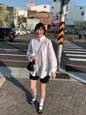 「COVERNAT」｜「アイテム（バレエシューズ）」を使った、MaoJiaさん（レディース・166cm）の冬コーディネート