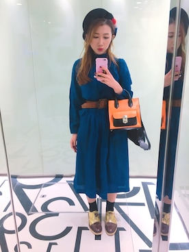 「lady」｜「アイテム（帽子）」を使った、Reghan Morly Wさん（レディース・160cm）の秋コーディネート