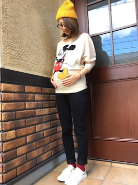 「ミッキーコーデ」｜「アイテム（その他）」を使った、xxxさん（レディース・160cm）の秋コーディネート