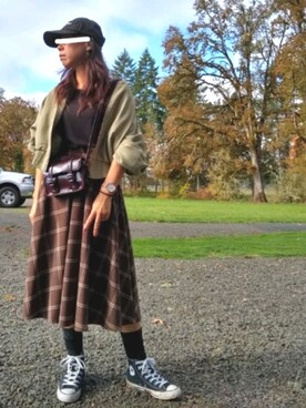 :Dromromさん（レディース・157cm）の秋コーディネート