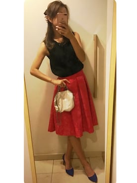 「M.deux（エムドゥ）のアイテム（トップス）」を使った、-_-.♡さん（レディース・158cm）の春コーディネート