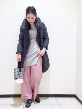 「DEMYLEE（デミリー）のアイテム」を使った、N.Sさん（レディース・167cm）の冬コーディネート