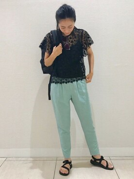 「Chaco（チャコ）のアイテム」を使った、N.Sさん（レディース・167cm）の夏コーディネート