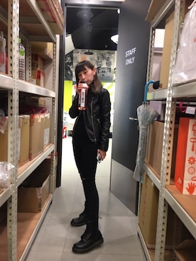「NIKE（ナイキ）のアイテム（食器/キッチン）」を使った、史迪さん（レディース・153cm）の春コーディネート