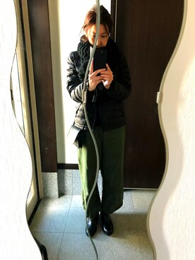 「BACK NUMBER（バックナンバー）のアイテム（ダウンジャケット/コート）」を使った、yukariさん（レディース・160cm）の冬コーディネート