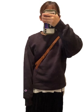 「チャンピオン パーカー」｜ナナさん（レディース・152cm）の秋コーディネート