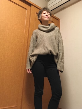 「大学生」｜「アイテム（チュニック）」を使った、FBKさん（レディース・160cm）の秋コーディネート
