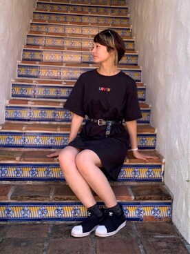 「adidas（アディダス）の【adidas】 オリジナルス スーパースタースリッポン[Superstar Slip On W]◆（スリッポン）」を使った、FBKさん（レディース・160cm）の秋コーディネート