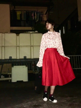 「シック」｜「アイテム（スリッポン）」を使った、FBKさん（レディース・160cm）の秋コーディネート