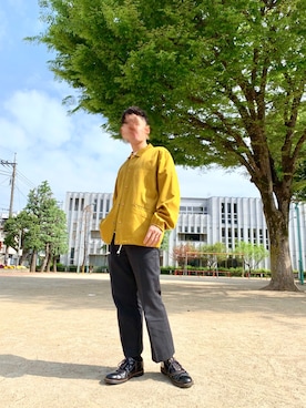 「SON OF THE CHEESE（サノバチーズ）のアイテム（ジャケット/アウター）」を使った、THUGROOさん（メンズ・171cm）の春コーディネート
