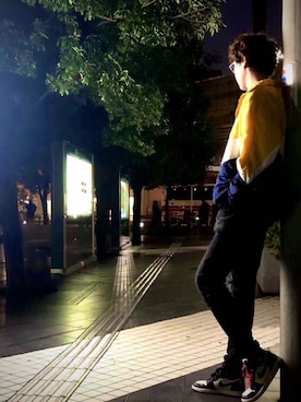 「NIKE（ナイキ）のアイテム（トレンチコート）」を使った、TiAmoさん（メンズ・177cm）の秋コーディネート