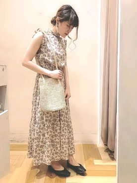 「ELENCARE DUE（エレンカーレデュエ）のアイテム（ワンピース/ドレス）」を使った、shionさん（レディース・152cm）の春コーディネート