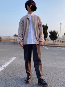 「グレージュ」｜「アイテム（その他）」を使った、dai31さん（メンズ・165cm）の冬コーディネート