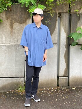 「いつもありがとうございます」｜「アイテム（スリッポン）」を使った、コウスケさん（メンズ・168cm）の春コーディネート