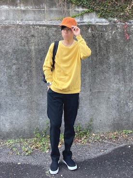 「アイテム（スリッポン）」を使った、コウスケさん（メンズ・168cm・20代）の秋コーディネート