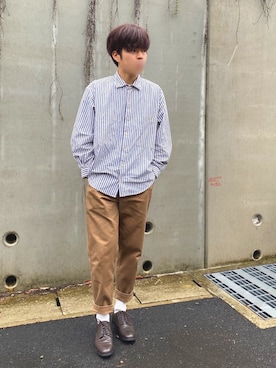 「UNIQLO（ユニクロ）の50色ソックス（消臭機能付き）（ソックス/靴下）」を使った、コウスケさん（メンズ・168cm）の春コーディネート