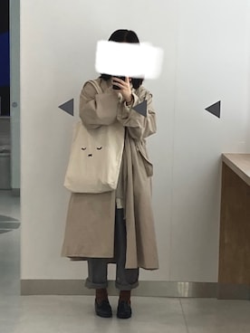 「B.L.U.E（ビーエルユーイー）のアイテム（パンツ）」を使った、detrdiubyさん（レディース・162cm）の秋コーディネート